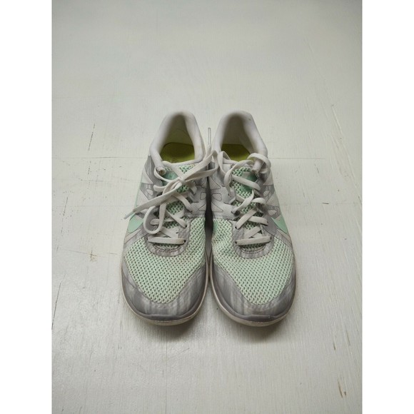 Nike Free 4.0 V4 Running Shoes, 642200-130, White/Grey/Mint, Womens US 9 VGC - Picture 1 of 5